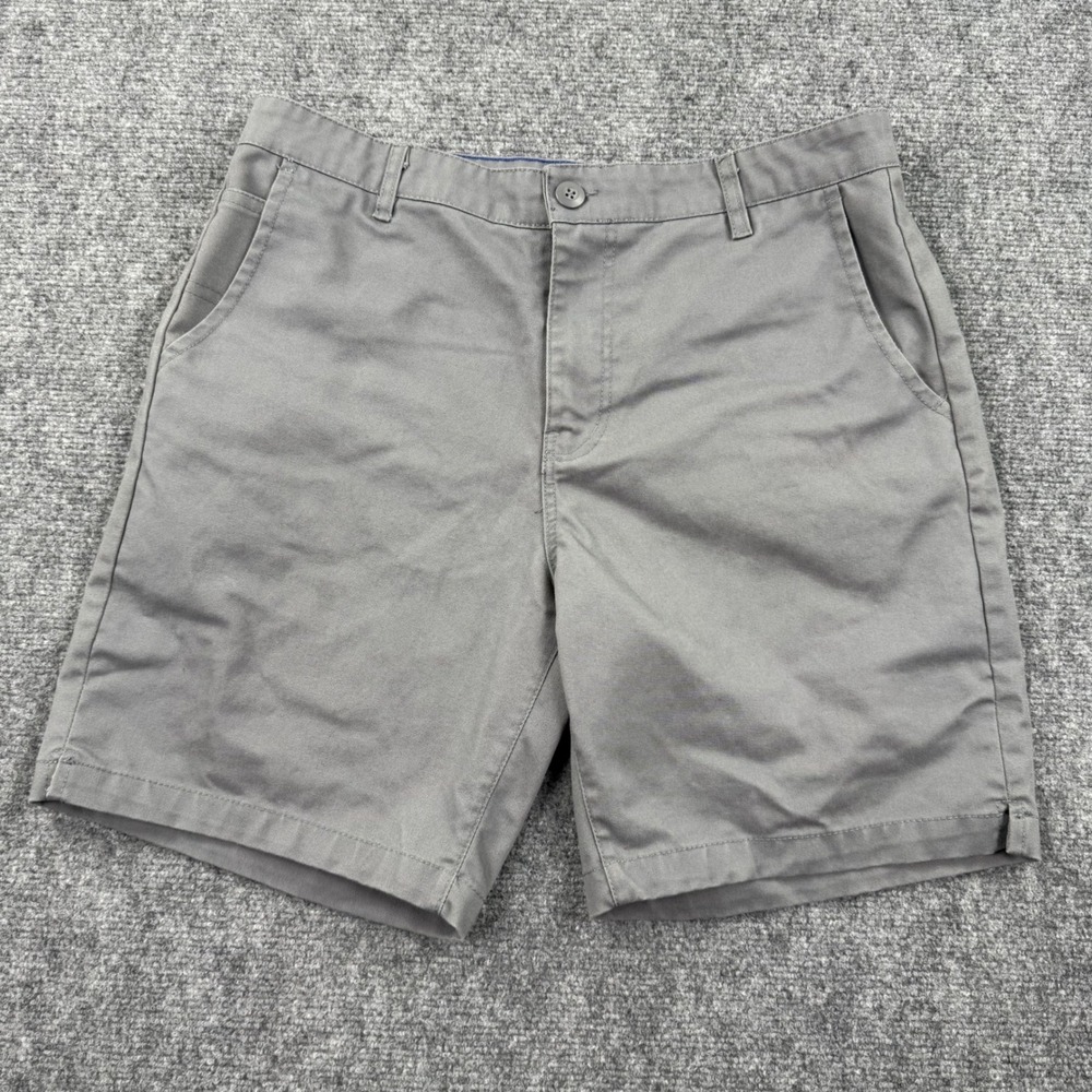 Forever 21 Chino‎ Shorts 31 Gray Flat Front Twill Men's